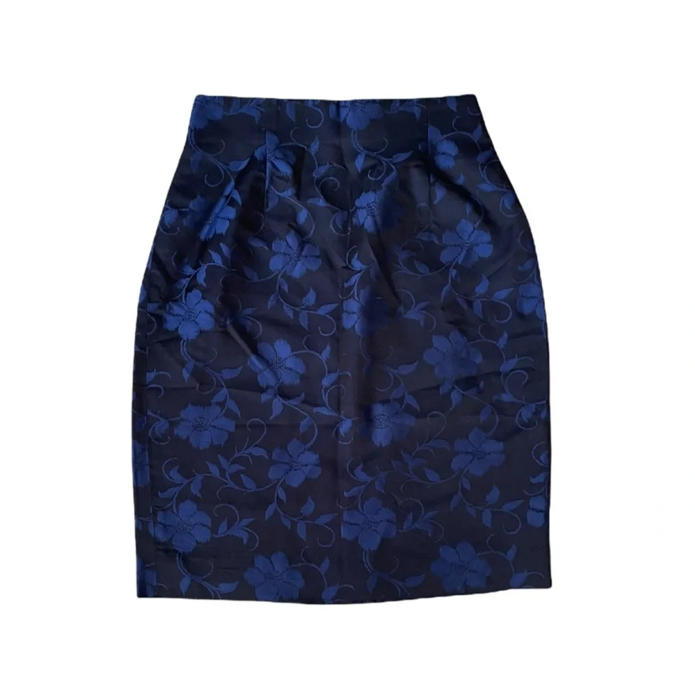 DANA BUCHMAN SILK BROCADE SKIRT - Picture 3 of 7